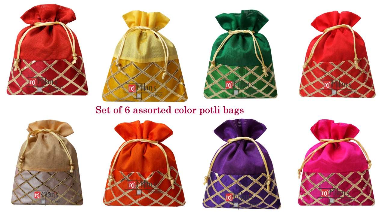 Small Potli (Checks Design)