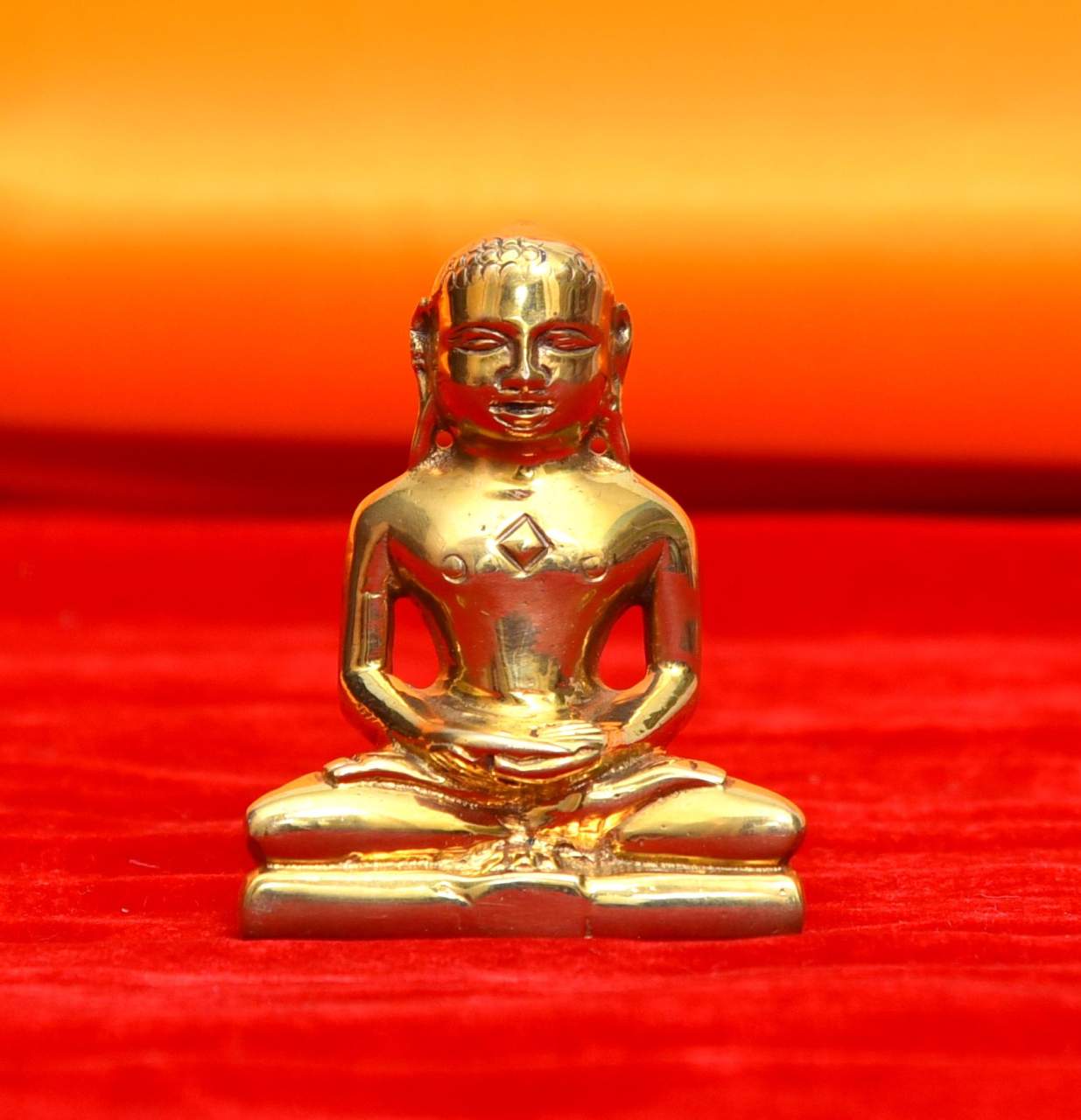 Panchdhatu idol (Mahaveer Swami - 3 inch)