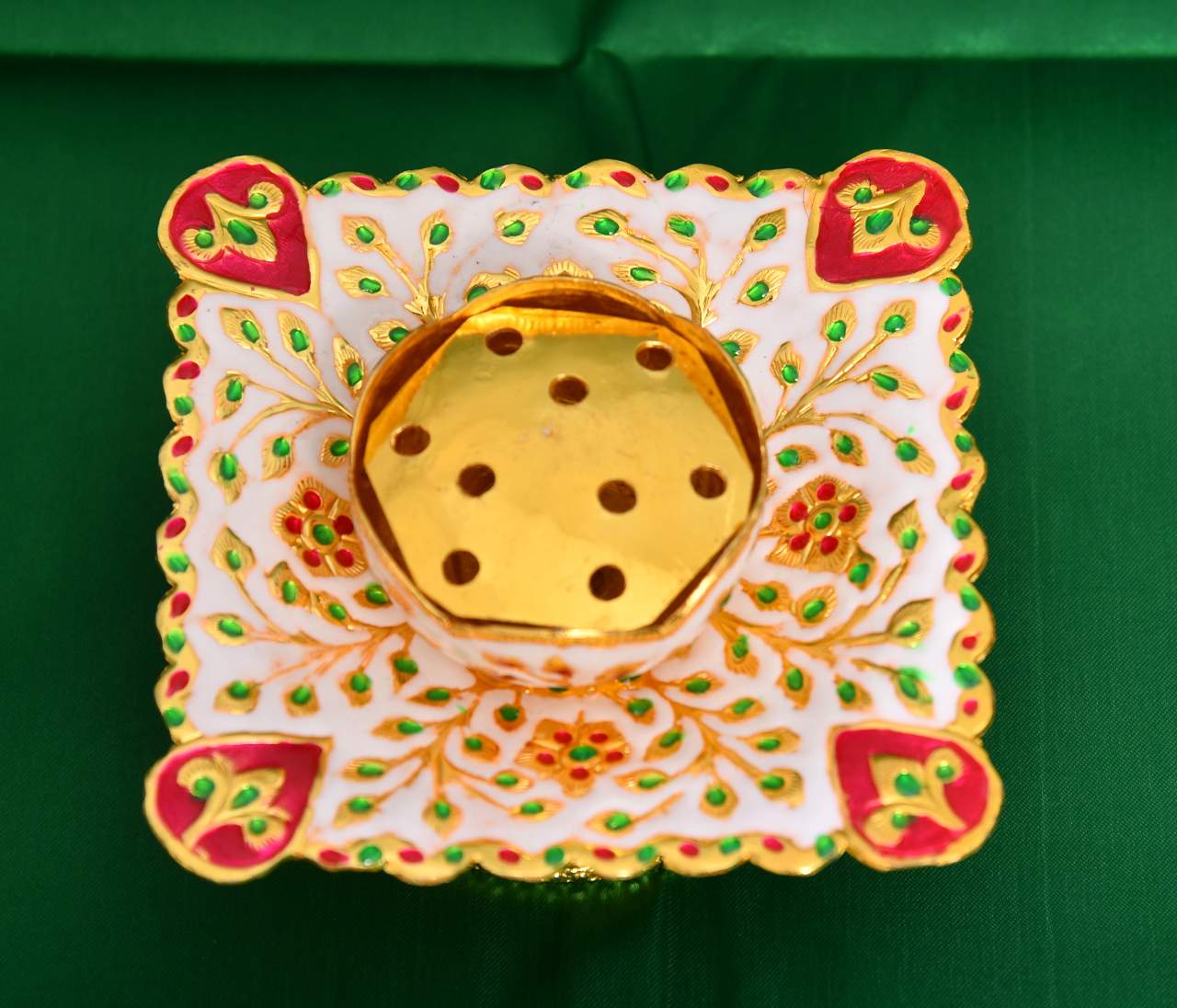 Lotus shaped Incense holder (Square)